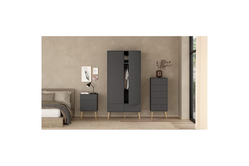 Shoey Skoskåp 4 Fack - Svart - Products - Förvaring - Skåp - Förvaringsskåp