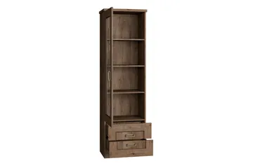 Tadeusz Smalt Vitrinskåp 44 cm djup 46 cm bred 191 cm hög Trä - Brun - Products - Förvaring - Skåp - Vitrinskåp