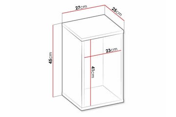 Rathmore Vägghylla 27x25 cm Dark grey - Products - Förvaring - Småförvaring - Väggförvaring