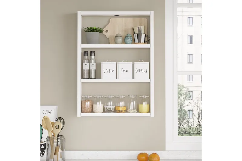 Rinorea Vägghylla 43,2x60 cm - Vit - Products - Förvaring - Småförvaring - Väggförvaring