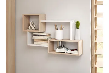 Trio Vägghylla 87x18x54 cm - Beige - Products - Förvaring - Småförvaring - Väggförvaring