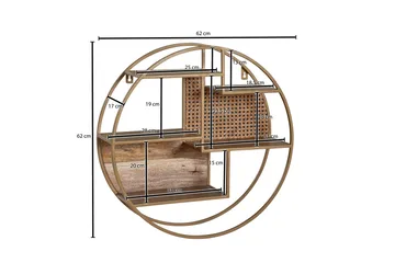 Tultered hylla - Brun - Products - Förvaring - Småförvaring - Väggförvaring