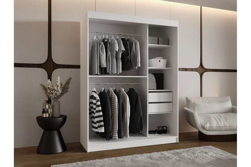 Tallmo Garderob m. Spegel 150x200 cm - Brun - Products - Förvaring - Garderober & garderobssystem