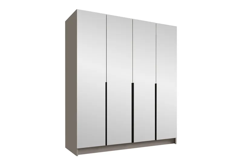 Vadstena Garderob med Spegel 200 cm, Kashmir/Svart