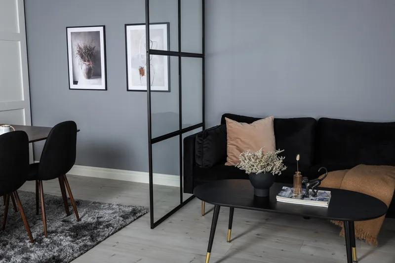 Leif Skärmvägg 120 cm - Svart - Products - Inredning - Dekoration & inredningsdetaljer - Rumsavdelare - Skärmvägg