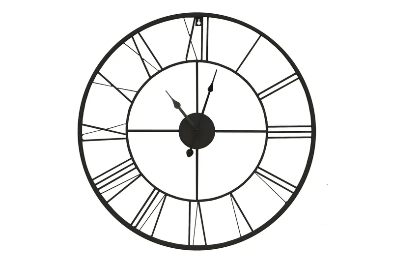 Black klocka, 60x60 cm