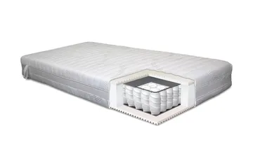 Lowell Resårmadrass 180x200 Fast - Vit - Products - Möbler - Barnmöbler - Barnsäng & juniorsäng - Resårbotten barn & barn madrasser