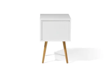 Alabama Sängbord 40 cm - Vit - Products - Möbler - Bord & matgrupp - Avlastningsbord & sidobord - Sängbord & nattduksbord