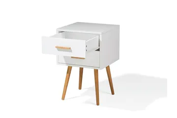 Alabama Sängbord 40 cm - Vit - Products - Möbler - Bord & matgrupp - Avlastningsbord & sidobord - Sängbord & nattduksbord