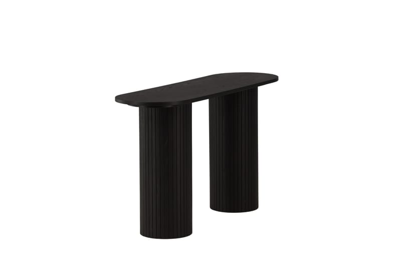 Bianca Sidobord 130x40x72 cm Oval - Svart - Products - Möbler - Bord & matgrupp - Avlastningsbord & sidobord - Brickbord & småbord