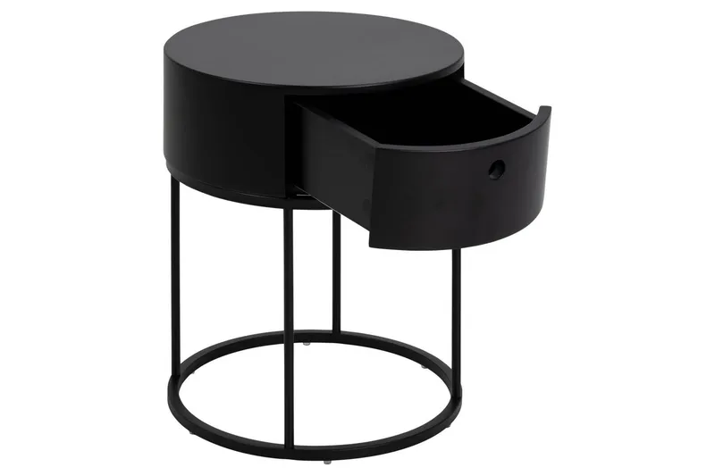 Hastane Sängbord 40 cm - Svart - Products - Möbler - Bord & matgrupp - Avlastningsbord & sidobord - Sängbord & nattduksbord