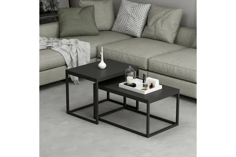 Leka Satsbord - Svart - Products - Möbler - Bord & matgrupp - Avlastningsbord & sidobord - Satsbord