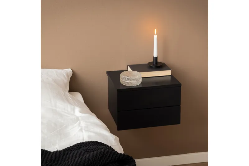 Salmani Sängbord 32 cm - Svart - Products - Möbler - Bord & matgrupp - Avlastningsbord & sidobord - Sängbord & nattduksbord