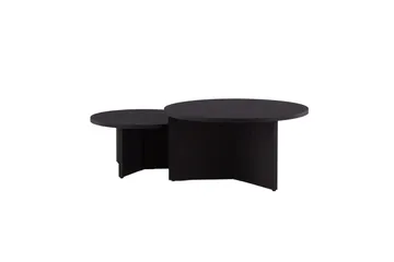 Soffbordset Saltö 2st Runda 85 cm/65 cm - Svart - Products - Möbler - Bord & matgrupp - Avlastningsbord & sidobord - Satsbord