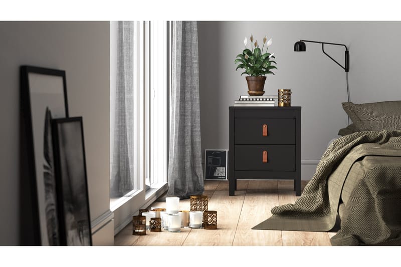 Vallvidera Sängbord 44 cm - Svart - Products - Möbler - Bord & matgrupp - Avlastningsbord & sidobord - Sängbord & nattduksbord