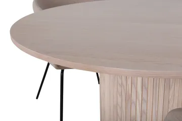 Bianca Matgrupp 110 cm Rund med 4 Berit stolar - Beige - Products - Möbler - Bord & matgrupp - Matgrupp