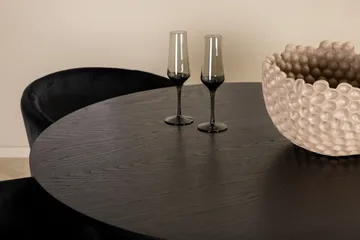 Bianca Matgrupp 110 cm Rund med 4 Berit stolar - Svart - Products - Möbler - Bord & matgrupp - Matgrupp