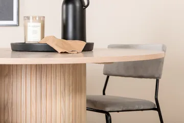 Bianca Matgrupp 110 cm Rund med 4 Kenth stolar - Svart - Products - Möbler - Bord & matgrupp - Matgrupp