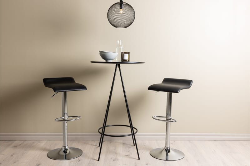Bistro Matgrupp 60 cm Rund med 2 Jonna stolar - Svart - Products - Möbler - Bord & matgrupp - Matgrupp