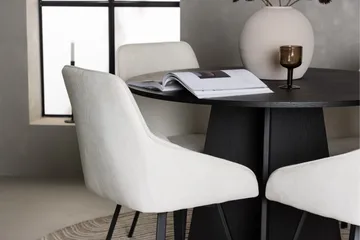 Bootcut Matgrupp 110 cm Rund med 4 Rosie stolar - Beige - Products - Möbler - Bord & matgrupp - Matgrupp