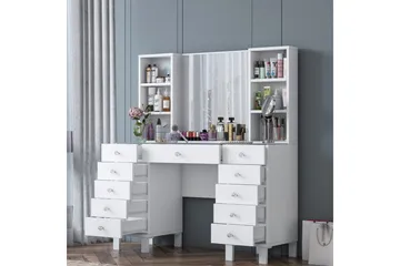 Ceylon Sminkbord 120 cm - Vit - Products - Möbler - Bord & matgrupp - Sminkbord & toalettbord