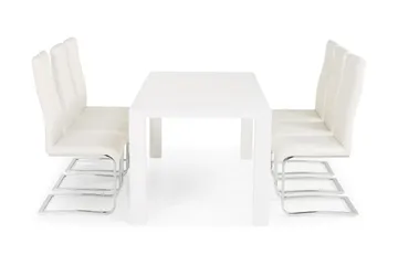 Cibus Matgrupp 180 cm med 6 Cibus Stol - Vit - Products - Möbler - Bord & matgrupp - Matgrupp