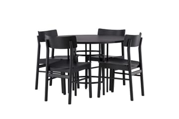 Copenhagen Matgrupp + 4 stolar Rektangulär - Svart - Products - Möbler - Bord & matgrupp - Matgrupp