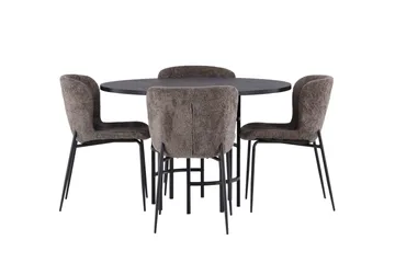 Copenhagen Matgrupp 115 cm Rund med 4 Modesto stolar - Beige - Products - Möbler - Bord & matgrupp - Matgrupp