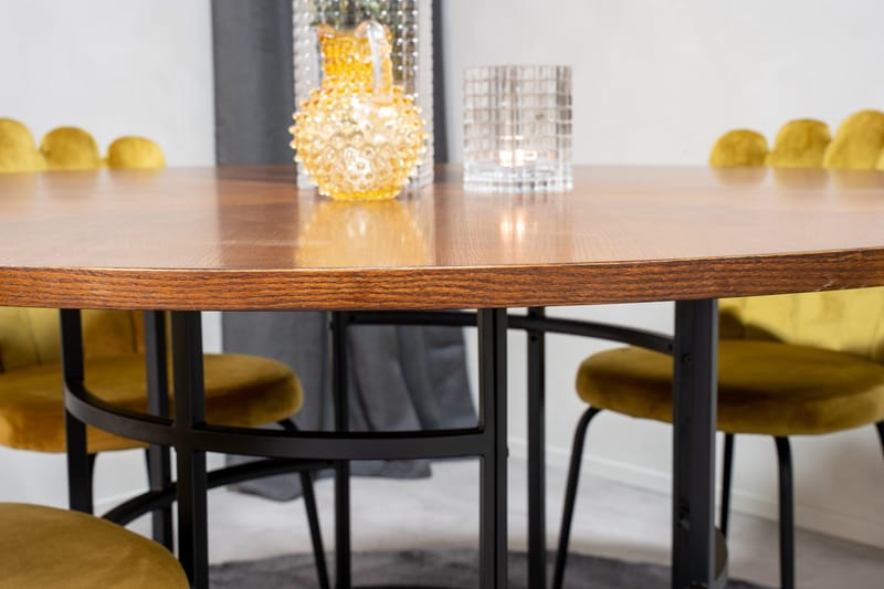 Copenhagen Matgrupp 140 cm Rund med 4 Limhamn stolar - Svart - Products - Möbler - Bord & matgrupp - Matgrupp