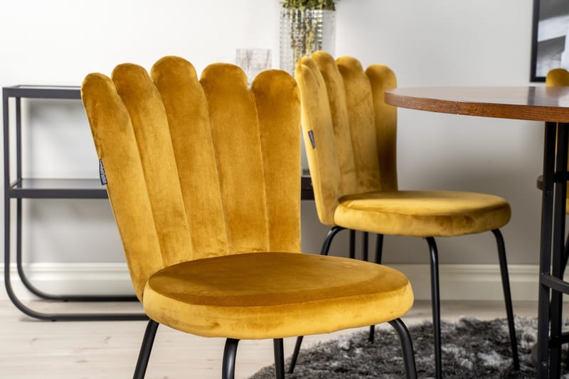 Copenhagen Matgrupp 140 cm Rund med 6 Limhamn stolar - Svart - Products - Möbler - Bord & matgrupp - Matgrupp