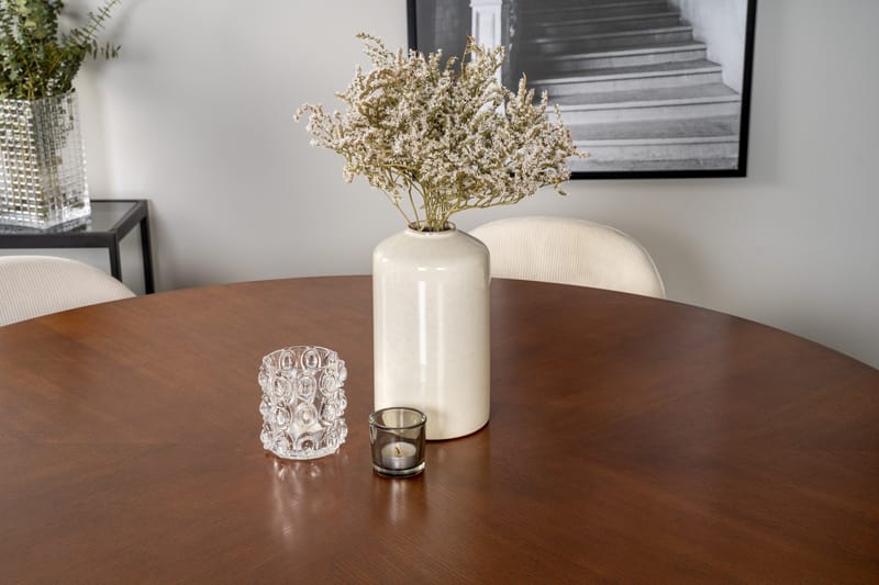 Copenhagen Matgrupp 140 cm Rund med 6 Velvet stolar - Svart - Products - Möbler - Bord & matgrupp - Matgrupp