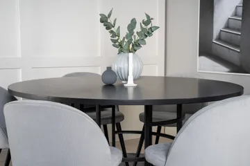 Copenhagen Matgrupp med 6 Valerie Matstolar Manchester Grå/S - Furniture Fashion - Products - Möbler - Bord & matgrupp - Matgrupp