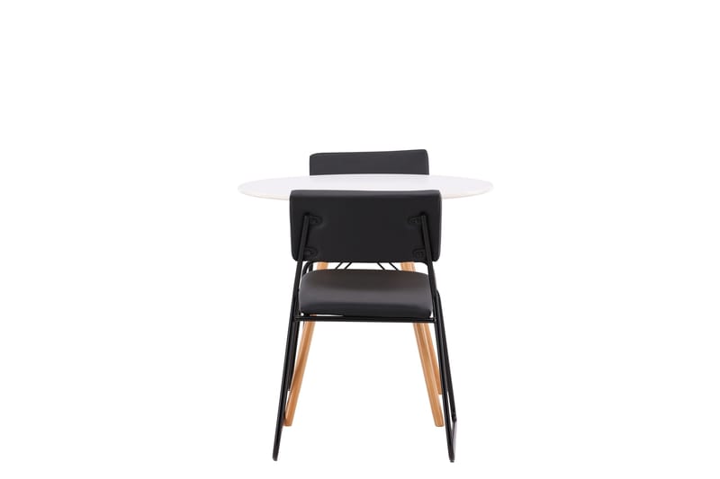 Danburi Matgrupp 60 cm Rund med 2 Kenth Stolar - Svart - Products - Möbler - Bord & matgrupp - Matgrupp