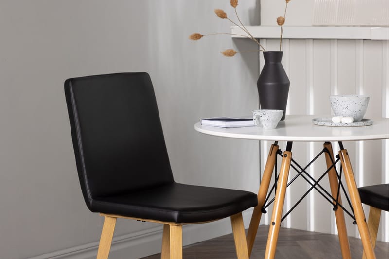 Danburi Matgrupp 60 cm Rund med 2 Today stolar - Svart - Products - Möbler - Bord & matgrupp - Matgrupp