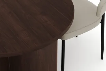 Dano Matbord 180 cm  med 4 Sawako Matstolar - Valnöt / Beige - Products - Möbler - Bord & matgrupp - Matgrupp