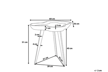 Elsa Soffbord 60 cm - Trä/Natur - Products - Möbler - Bord & matgrupp - Soffbord