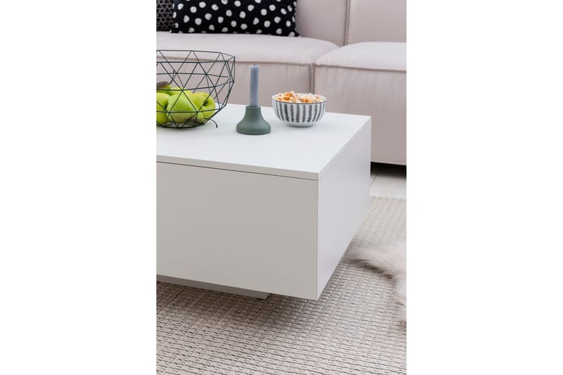 Golnick Soffbord 60 cm med Förvaring - Vit - Products - Möbler - Bord & matgrupp - Soffbord