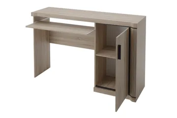 Chezum Skrivbord 126 cm med Förvaring Skåp - Tryffel/Grå - Products - Möbler - Bord & matgrupp - Kontorsbord - Datorbord