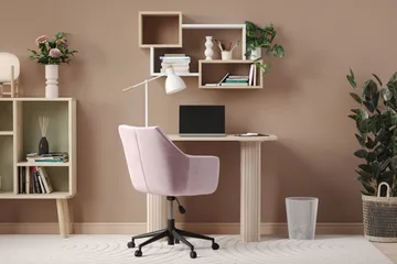 Kopparbo Skrivbord 100 cm Vitlaserad Ek - Ljust vitlaserat ekträ - Products - Möbler - Bord & matgrupp - Kontorsbord - Datorbord