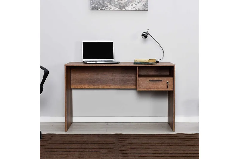 Skrivbord Matulca Valnöt - Valnöt - Products - Möbler - Bord & matgrupp - Kontorsbord - Datorbord