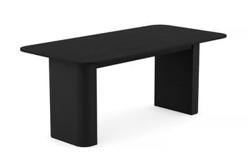 Kopparbo Matbord 180-240 cm Förlängningsbart med 6 Katy Matstolar - Svart / Greige Bouclé / Metallben Svart - Products - Möbler - Bord & matgrupp - Matgrupp