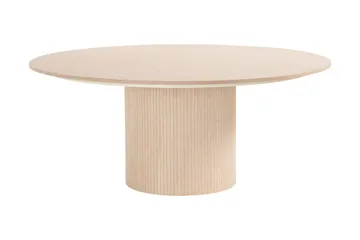 Kopparbo Runt Matbord 180 cm - Vitlaserat Ek / Ljus / Trä - Products - Möbler - Bord & matgrupp - Matbord & köksbord