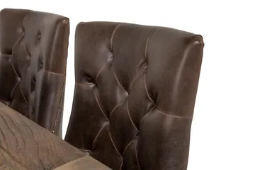 Lyon Förlängningsbar Matgrupp 200 cm med 6 Tuva Stol - Natur / Brun - Products - Möbler - Bord & matgrupp - Matgrupp