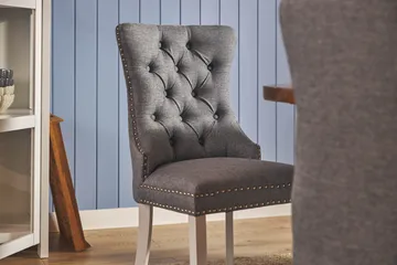 Lyon Matgrupp 120 cm Rund inkl 4 Bergviken Stolar - Brun/Vit - Products - Möbler - Bord & matgrupp - Matgrupp