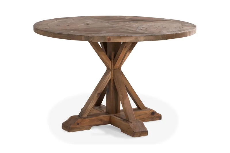 Lyon Runt Litet Matbord Vintage 120 cm - Natur / Trä / Alm - Products - Möbler - Bord & matgrupp - Matbord & köksbord