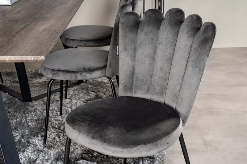 Marina Matgrupp 180 cm Rektangulär med 6 Limhamn stolar - Svart - Products - Möbler - Bord & matgrupp - Matgrupp