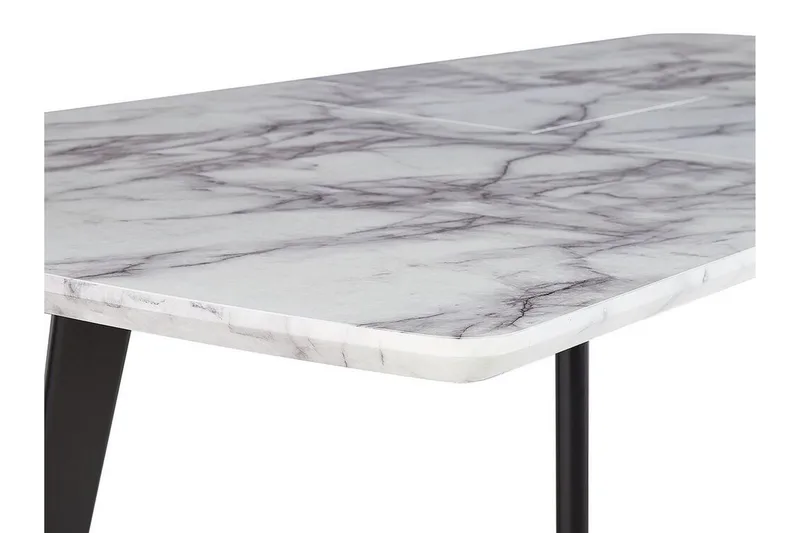 Matbord hopfällbart 160/200 x 90 cm MOSBY - Vit - Products - Möbler - Bord & matgrupp - Matbord & köksbord