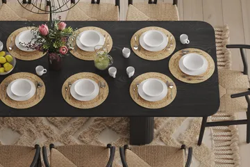 Kopparbo Matbord 200-260 cm Förlängningsbart - Svart trä - Products - Möbler - Bord & matgrupp - Matbord & köksbord