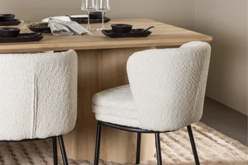 Olivia Matgrupp 210 cm Rektangulär med 6 Agnes stolar - Whitewash/Vit - Products - Möbler - Bord & matgrupp - Matgrupp