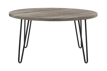 Owen Soffbord 90 cm Ovalt Runt Grå/Svart - Dorel Home - Products - Möbler - Bord & matgrupp - Soffbord